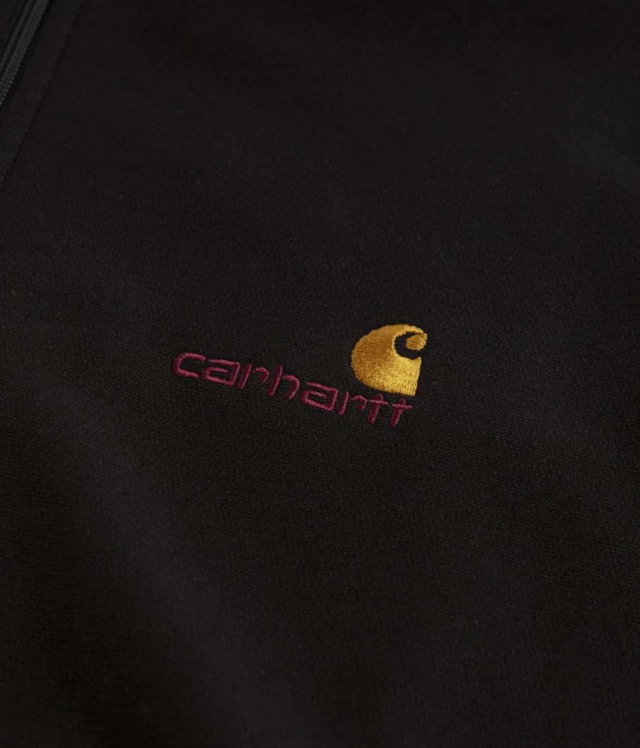 Carhartt Men's American Script Half Zip Sweatshirt - Heavyweight Pullover Fleece Top