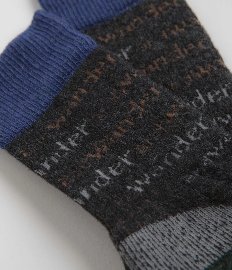 And Wander Men's Wool Hiking Socks - Premium Outdoor Trekking Socks for Men