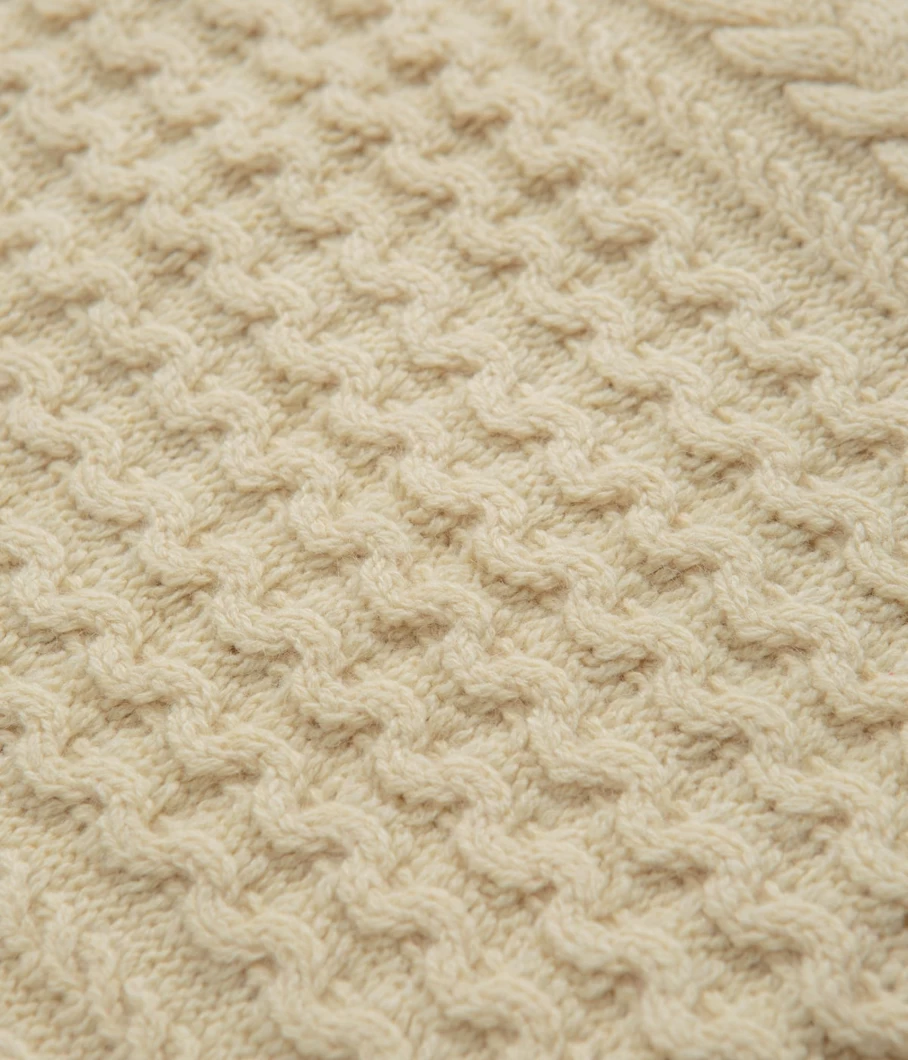 Patagonia Men's Recycled Cable Knit Crewneck Sweater - Eco-Friendly Wool Pullover