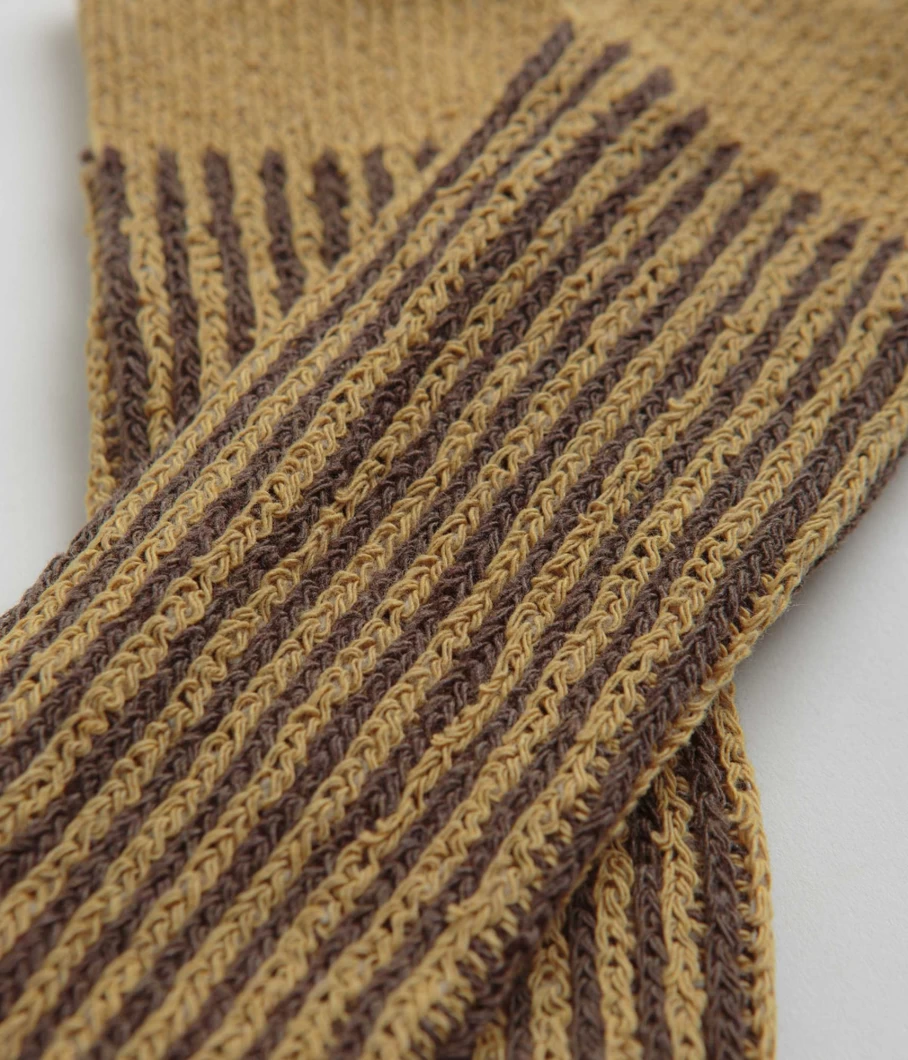 Mollusk Men's Two-Tone Ribbed Socks - Comfortable & Stylish Casual Wear