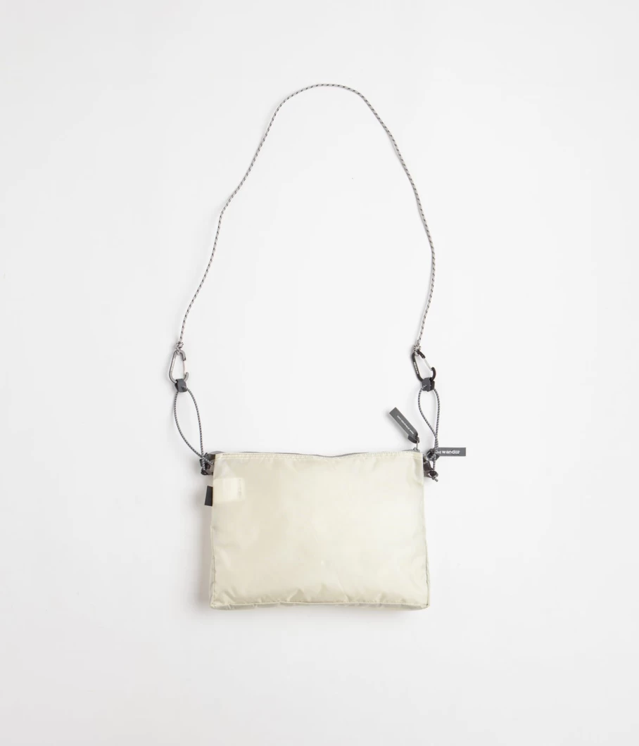 And Wander Men's Sil Sacoche - Lightweight Nylon Shoulder Bag for Urban Exploration