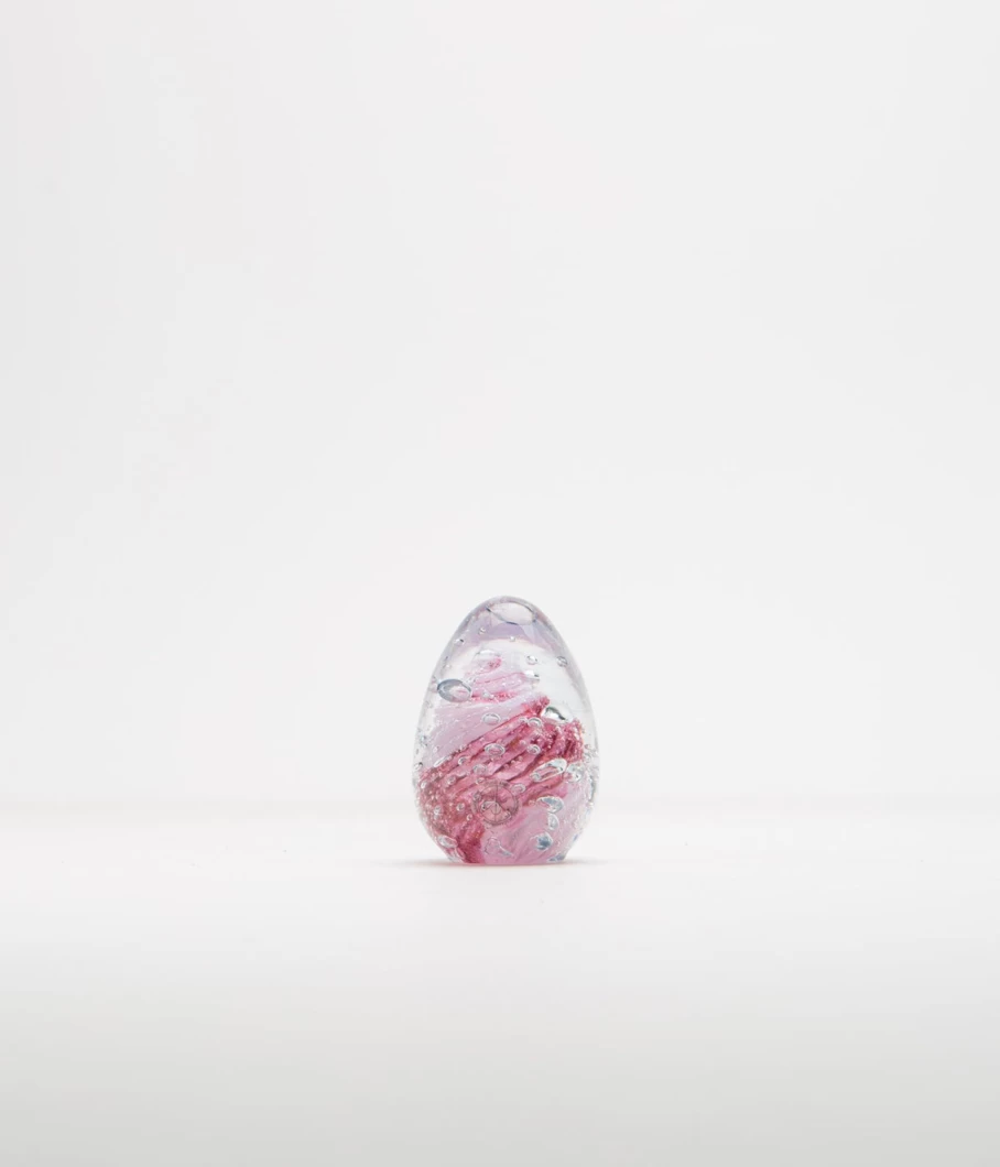 Studio Arhoj Handmade Crystal Blob Figurine - Unique Art Glass Sculpture for Men & Collectors