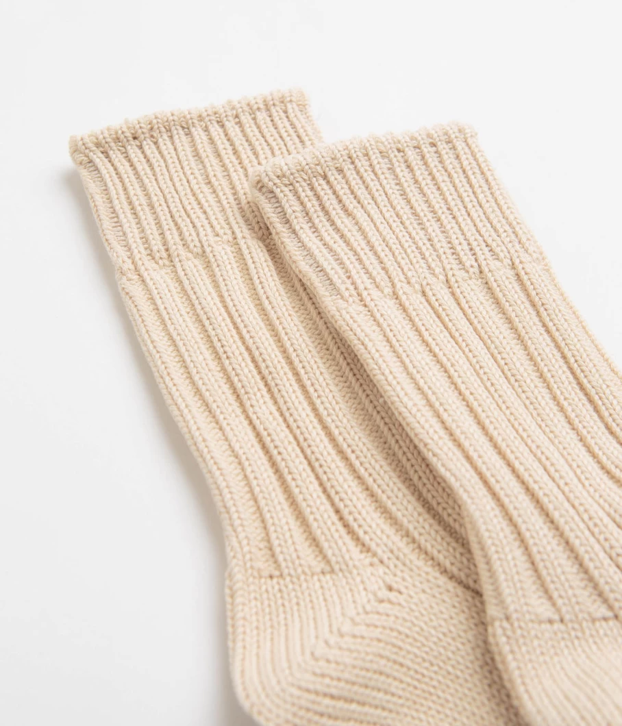 RoToTo Men's Chunky Ribbed Crew Socks - Thick Comfortable Winter Socks for Men