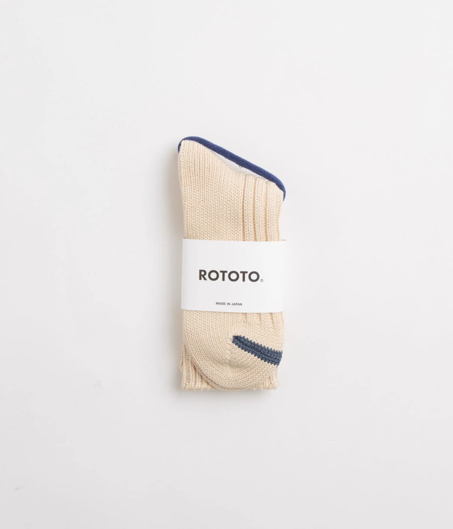 RoToTo Men's Chunky Ribbed Crew Socks - Thick Comfortable Winter Socks for Men