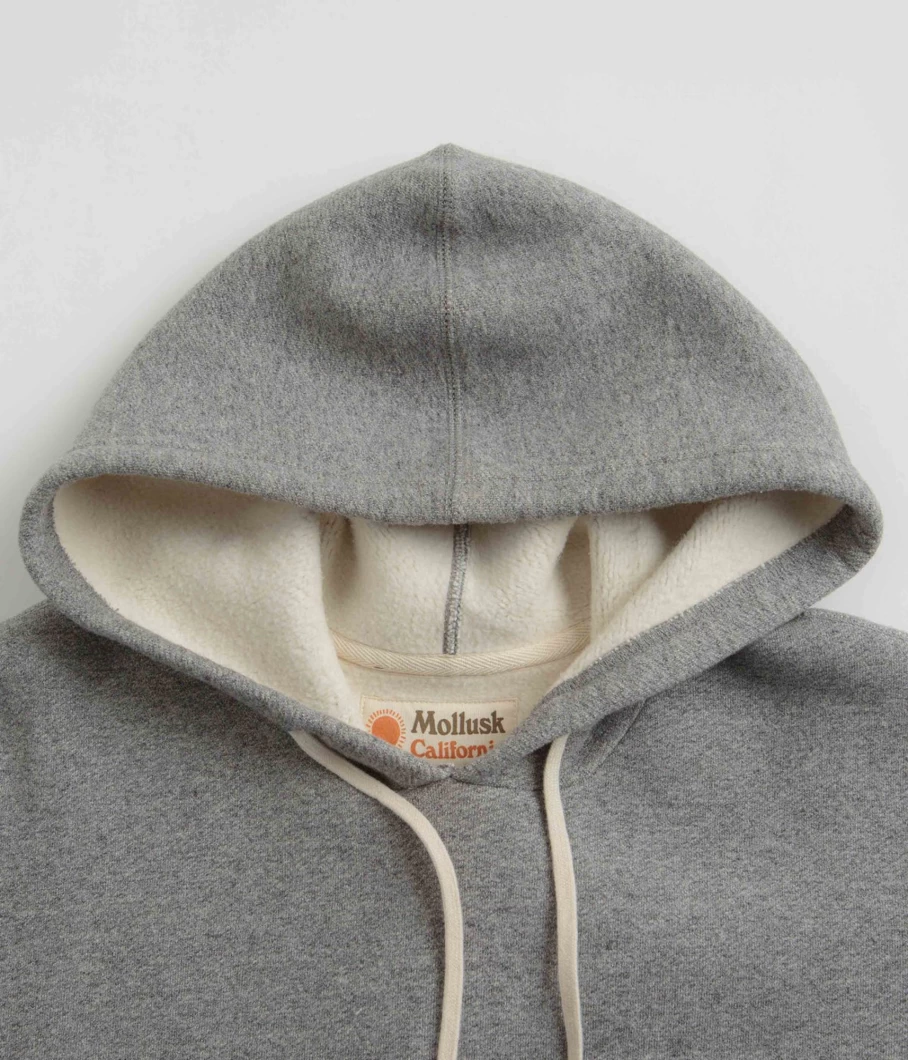 Mollusk Men's Heavyweight Terry Cloth Hoodie - Premium Cotton Pullover for Men