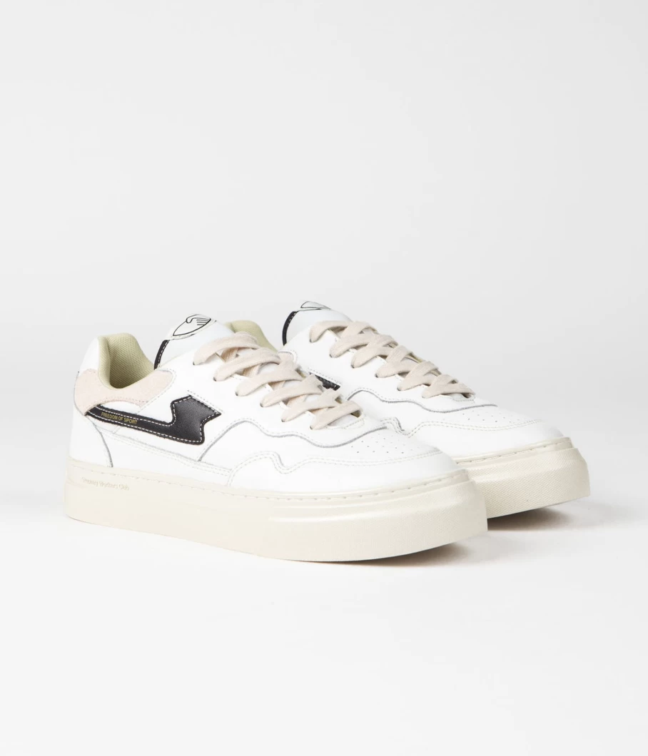 Stepney Workers Club Men's Pearl S-Strike Leather Sneakers for Casual Wear