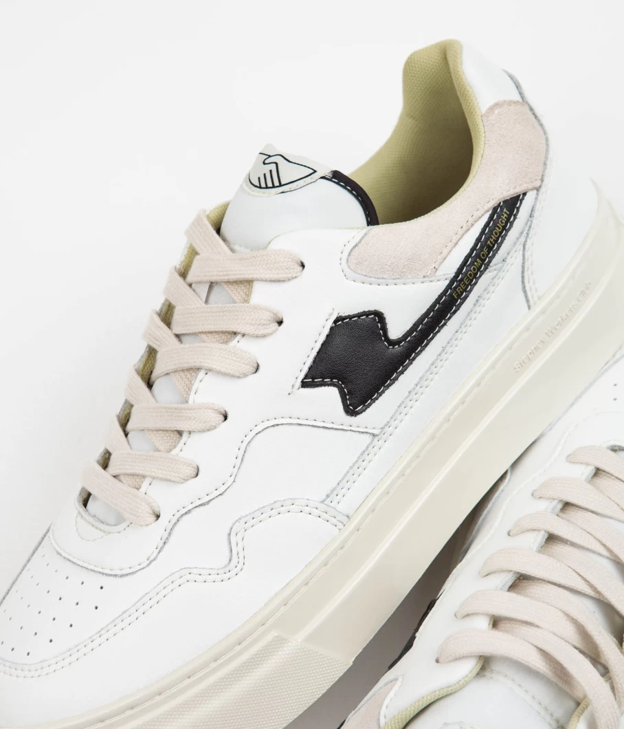 Stepney Workers Club Men's Pearl S-Strike Leather Sneakers for Casual Wear