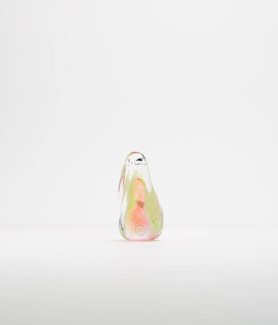 Studio Arhoj Crystal Blob Figurine - Handmade Art Glass Sculpture for Men & Collectors