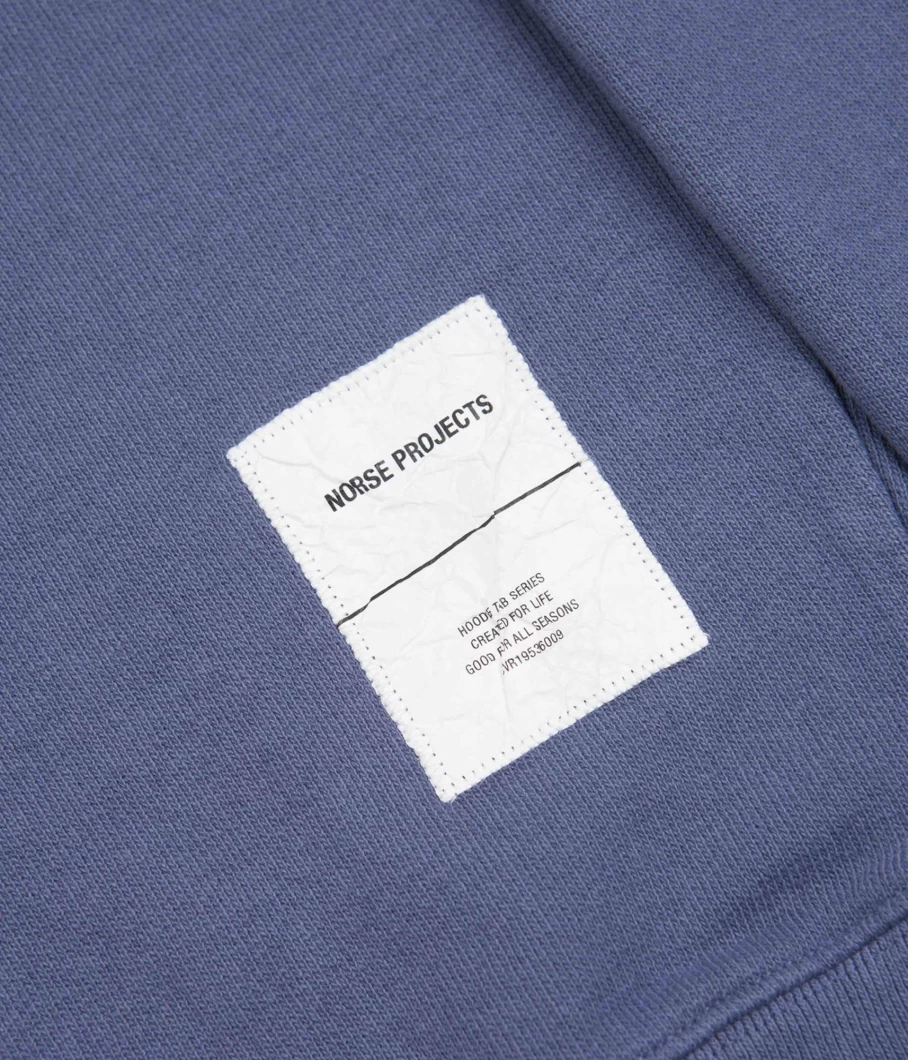 Norse Projects Fraser Tab Series Hoodie for Men - Premium Cotton Pullover with Signature Tab Detail