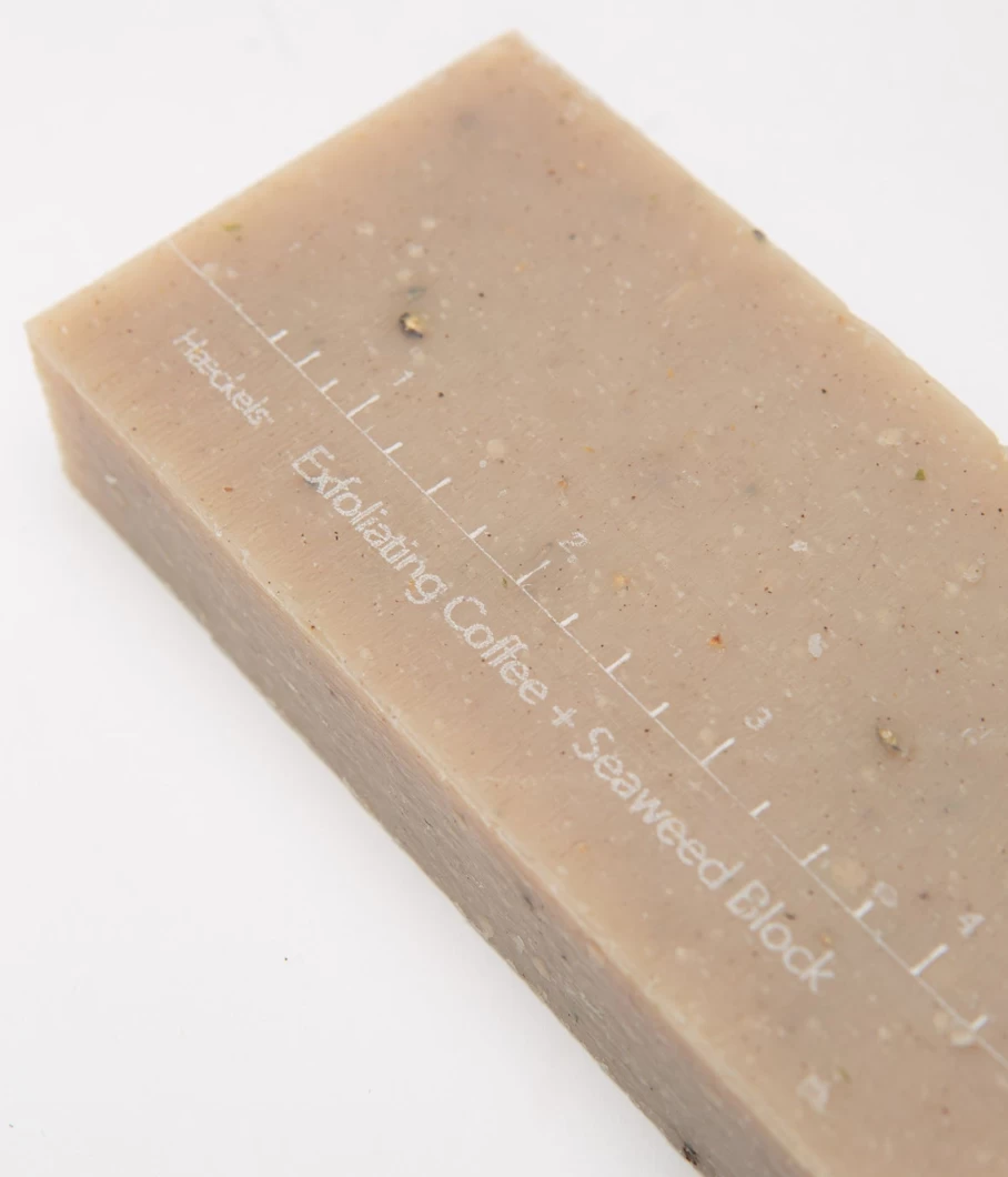 Haeckels Exfoliating Coffee & Seaweed Cleansing Bar – Natural Face & Body Scrub