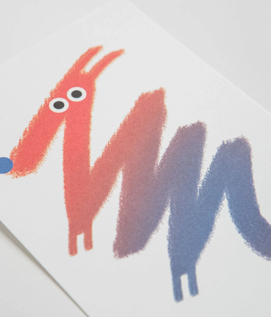 Studio Arhoj Scandinavian Dog Art Print A5 - Modern Home Decor for Men