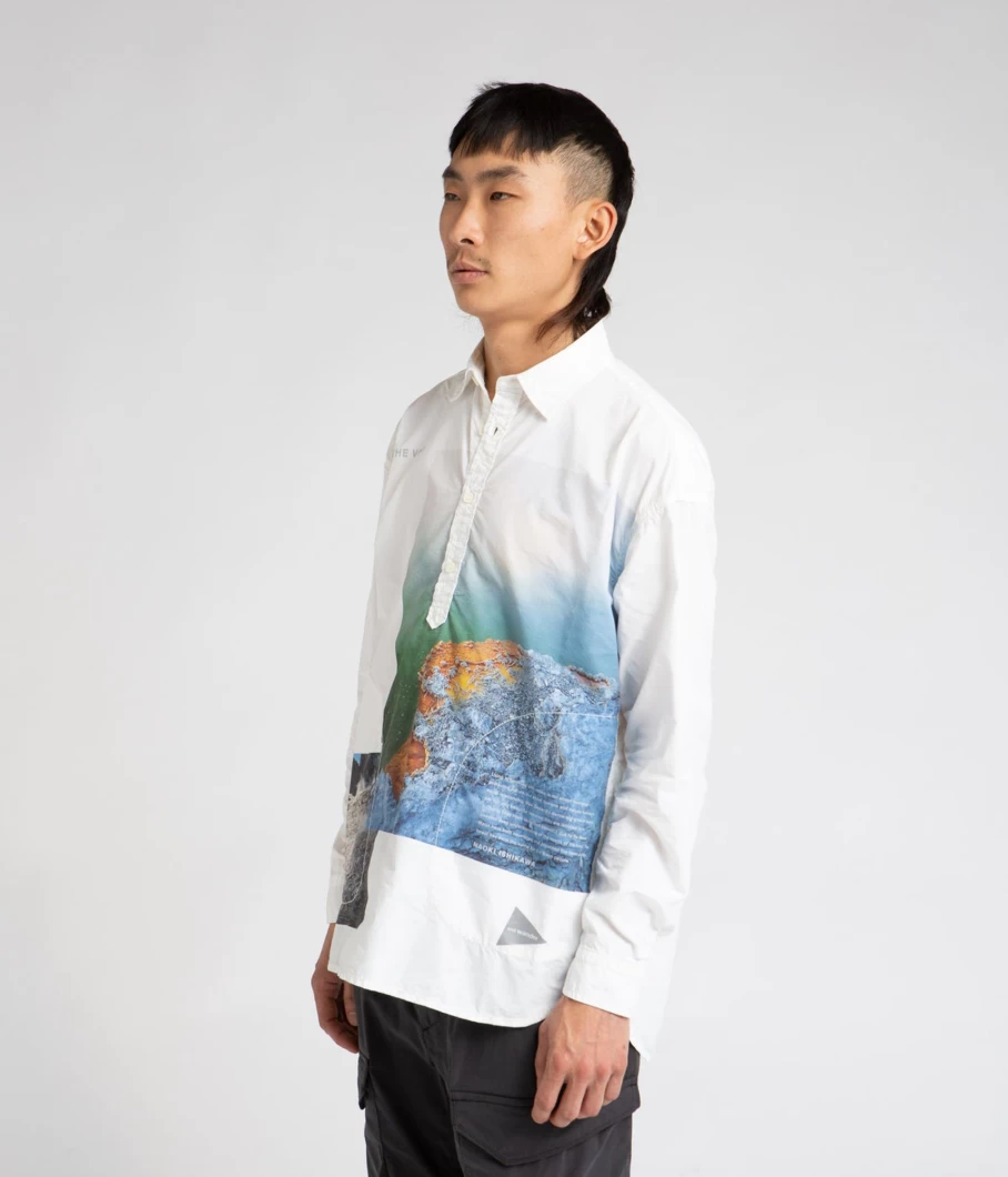 And Wander X Naoki Ishikawa The Void Sea Shirt for Men - Limited Edition Collaboration