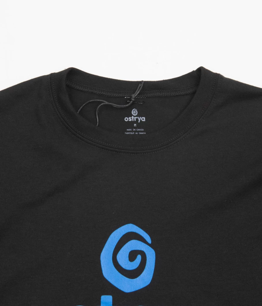 Ostrya Men's Organic Cotton Emblem T-Shirt - Eco-Friendly Casual Tee