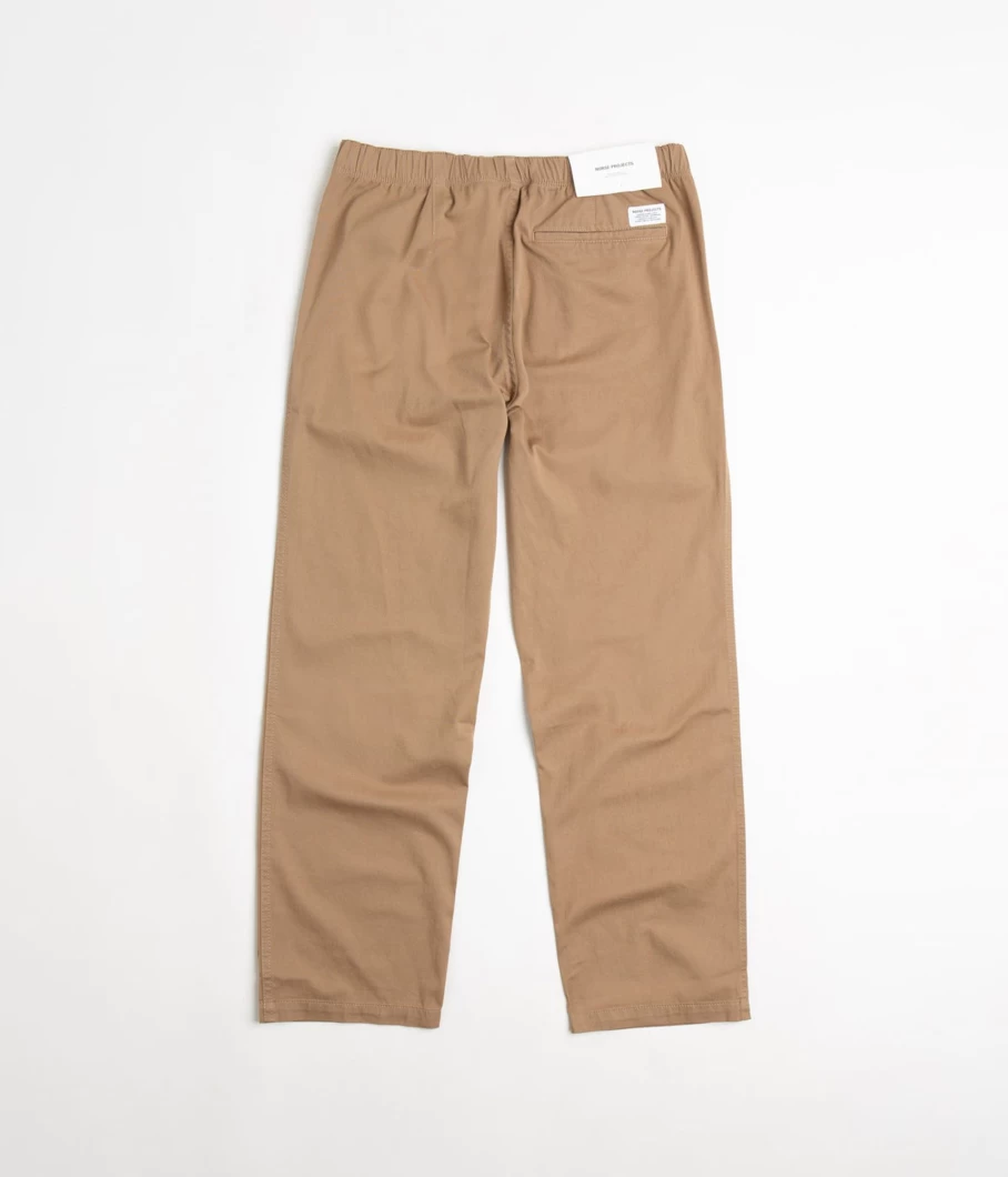 Norse Projects Ezra Relaxed Fit Organic Cotton Twill Trousers for Men