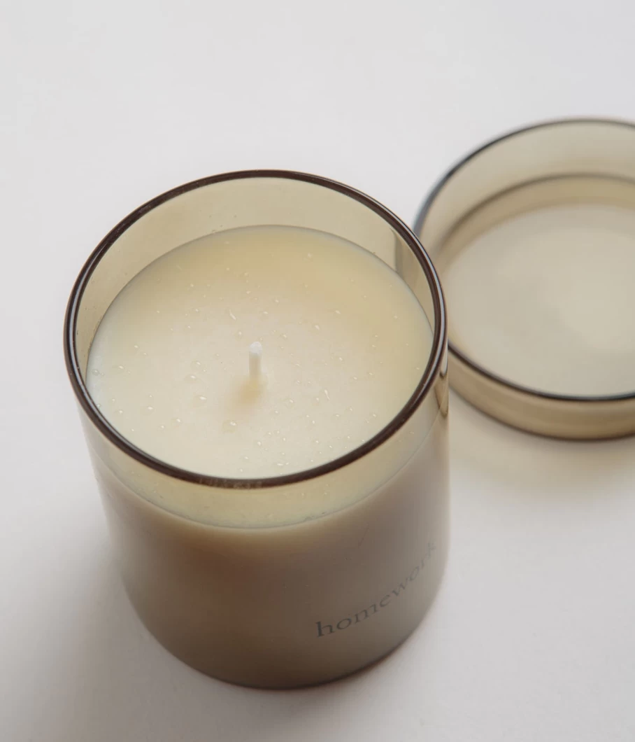 "Homework Scented Candle - Aromatic Soy Wax Candle for Relaxation & Focus"