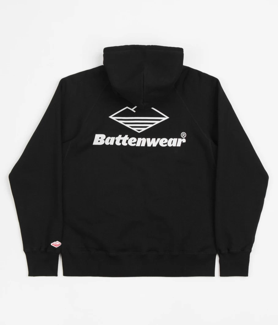 Battenwear Men's Team Reach Up Zip-Up Hoodie - Casual Pullover Fleece Jacket
