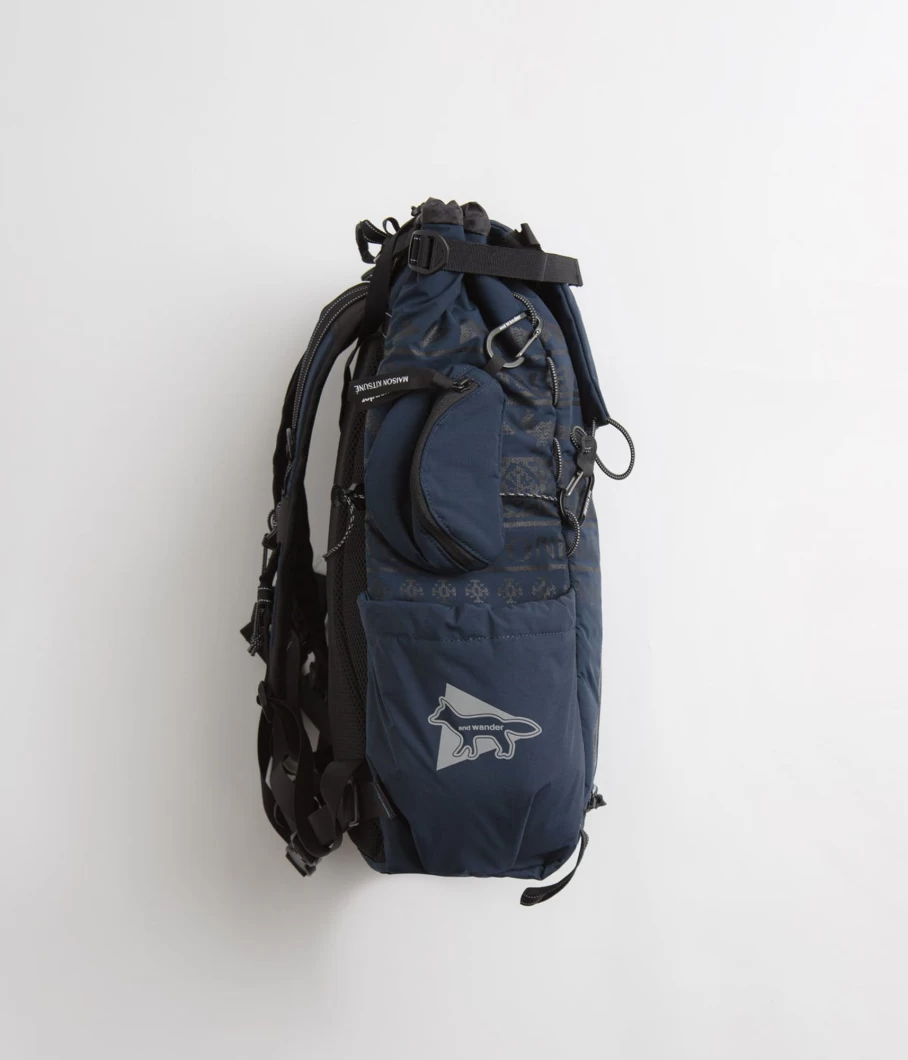 And Wander x Maison Kitsune 30L Men's Backpack - Outdoor Hiking Travel Daypack