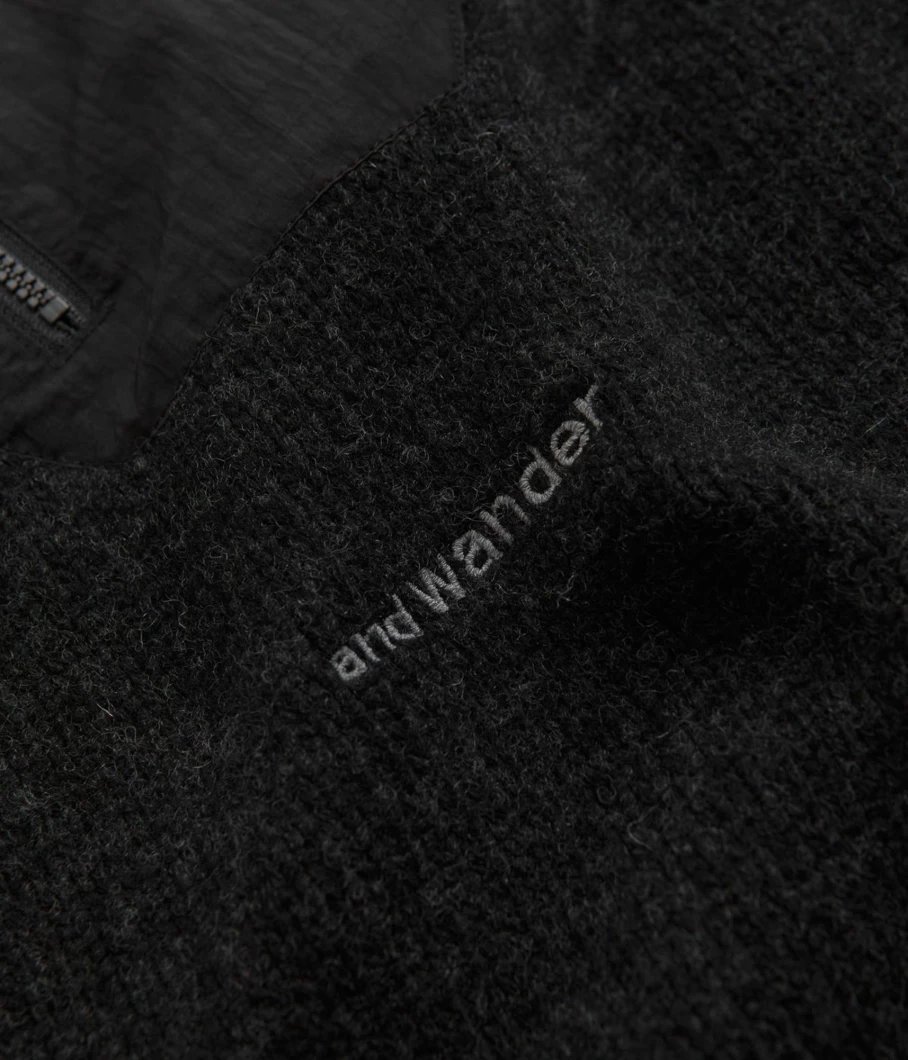 And Wander Men's Lopi Knit Sweatshirt - Premium Outdoor Pullover for Hiking & Casual Wear