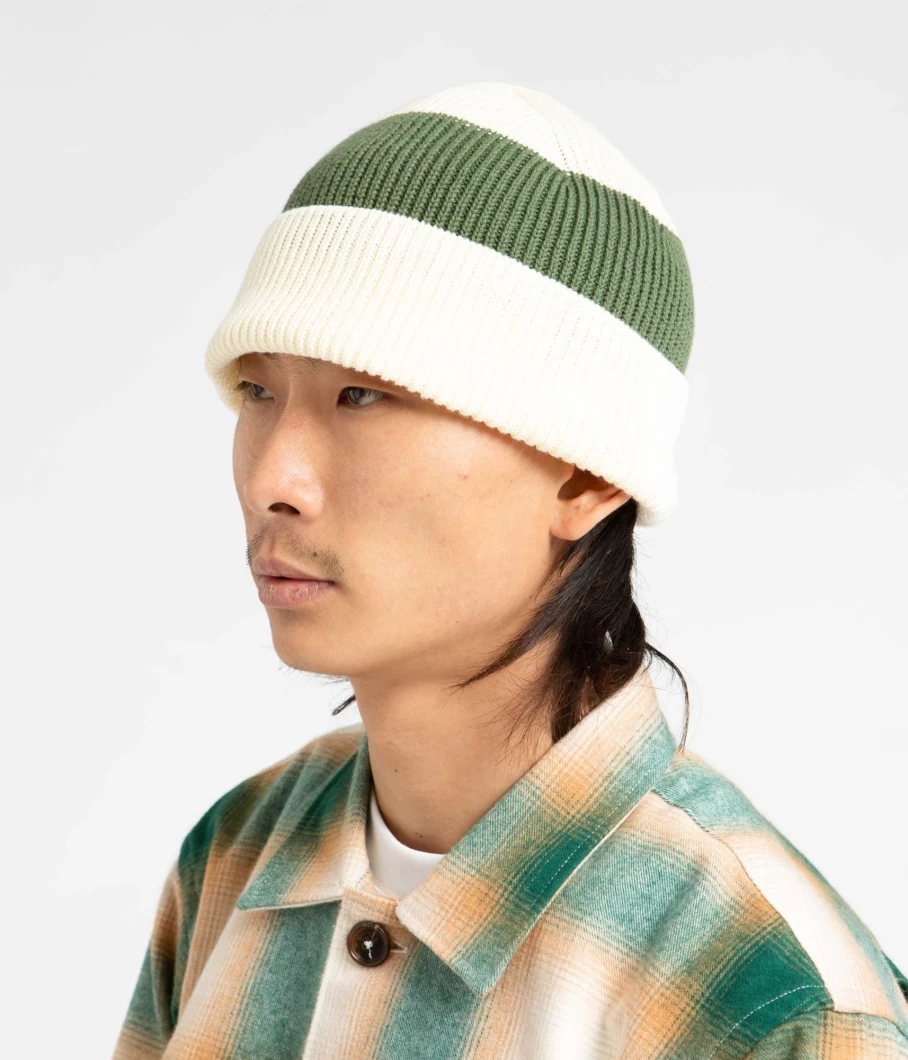 Garbstore Men's Ted Stripe Beanie - Classic Striped Knit Hat for Winter
