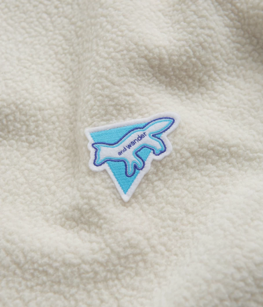 And Wander Men's Pullover Fleece Sweatshirt - Collaboration with Maison Kitsune