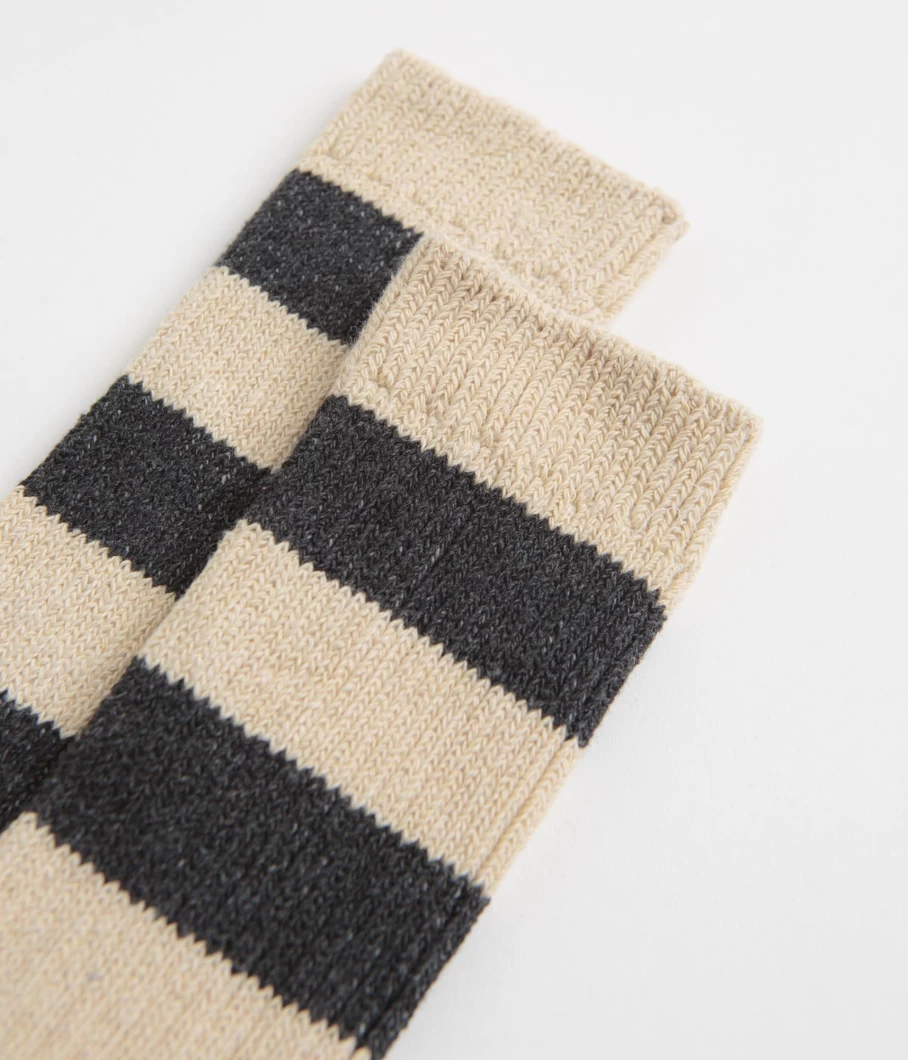 Mollusk Men's Striped Utility Socks - Durable Comfort for Everyday Wear