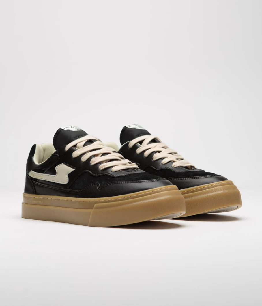 Stepney Workers Club Men's Pearl S-Strike Leather Sneakers for Casual Wear