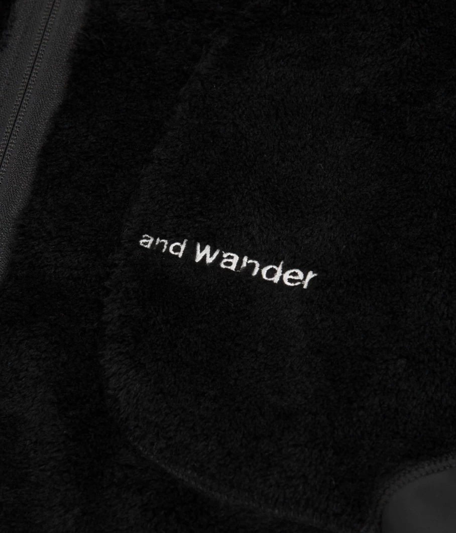 and wander Men's High Loft Fleece Jacket - Lightweight Outdoor Pullover for Hiking & Camping
