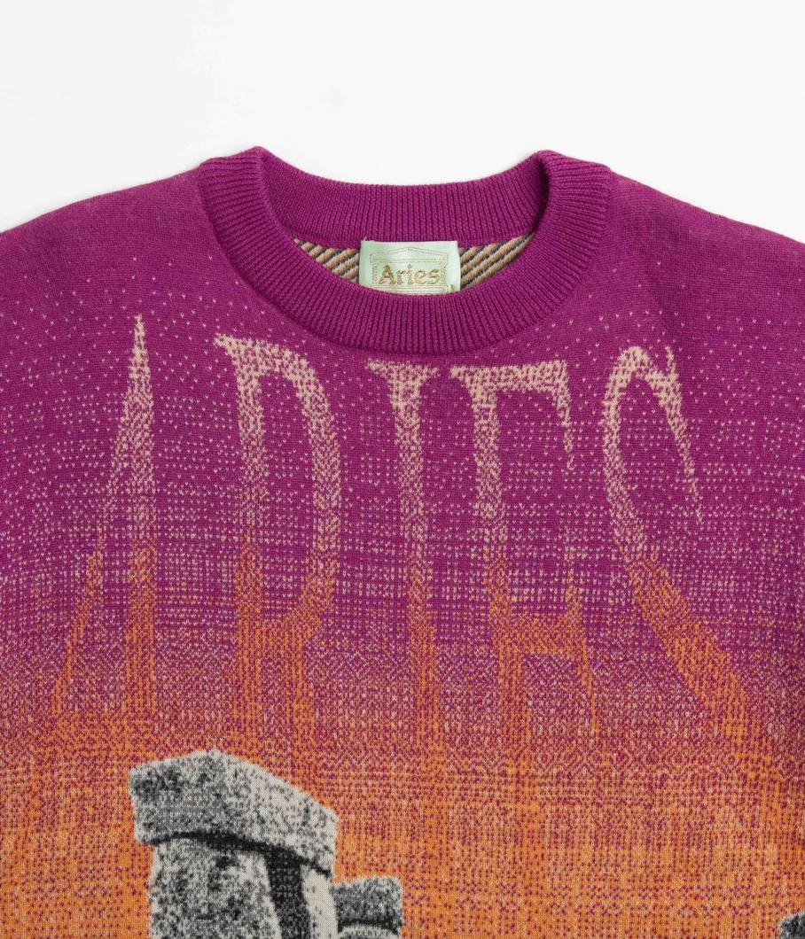 Aries Men's Henge Knit Jumper - Premium Quality Wool Sweater for Men