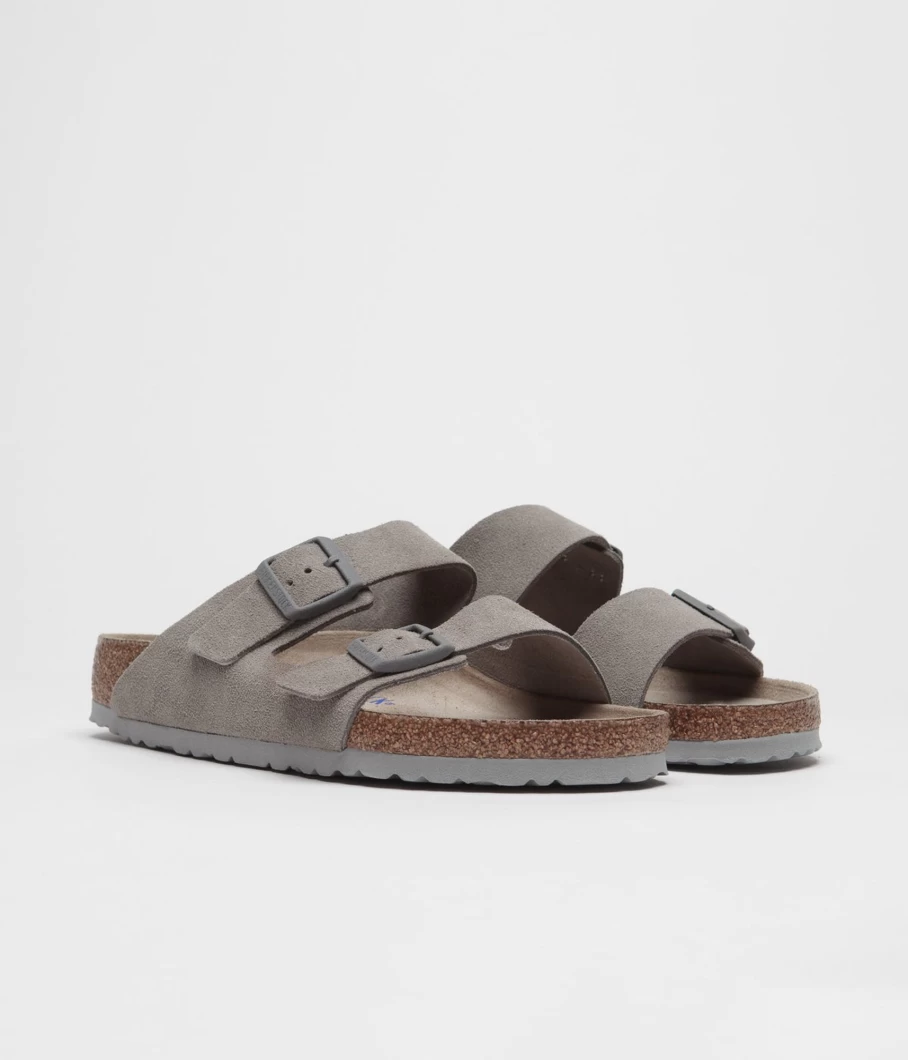 Birkenstock Arizona SFB Sandals for Men - Comfortable Leather Footbed Slides