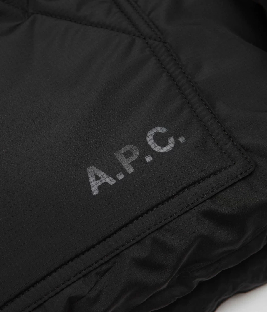 A.P.C. Marvin Men's Lightweight Down Jacket for Winter – Water-Resistant Puffer Coat
