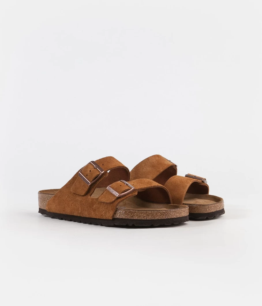 Birkenstock Arizona SFB Sandals for Men - Comfortable Leather Footbed Slides