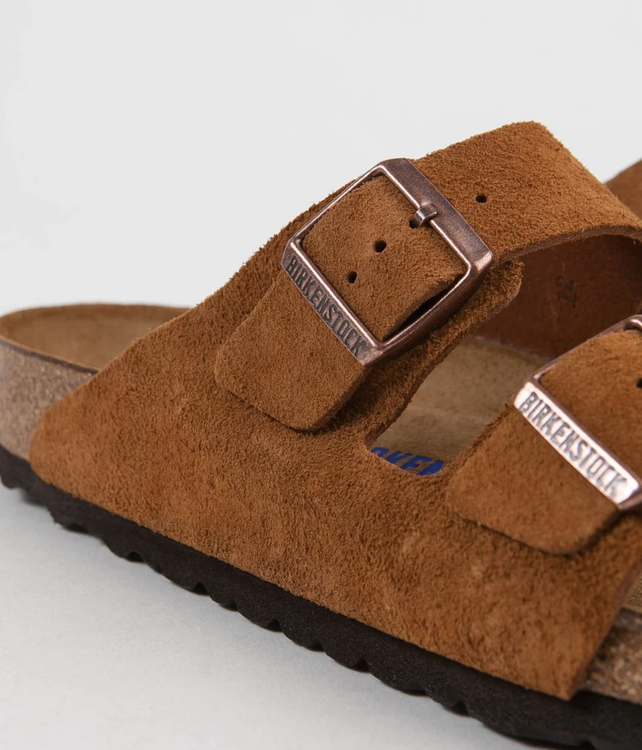Birkenstock Arizona SFB Sandals for Men - Comfortable Leather Footbed Slides