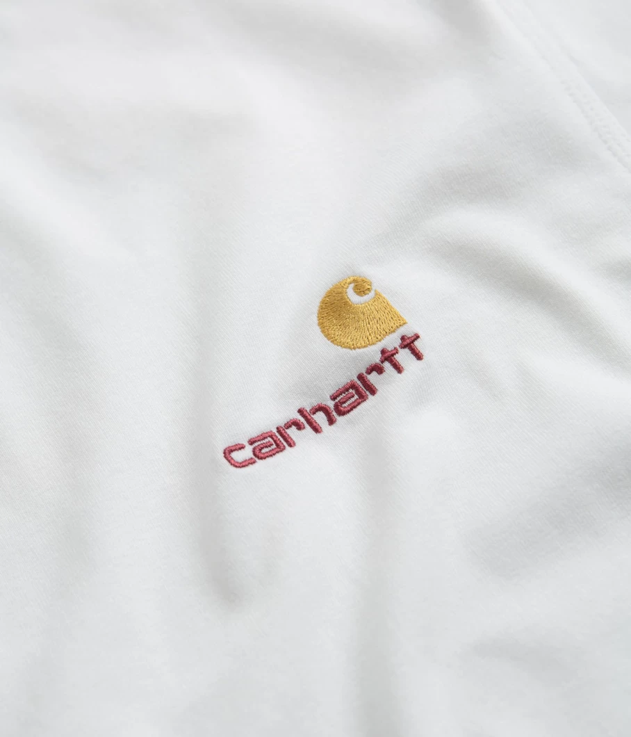 Carhartt Men's American Script Logo Short Sleeve T-Shirt - Classic Cotton Tee for Men