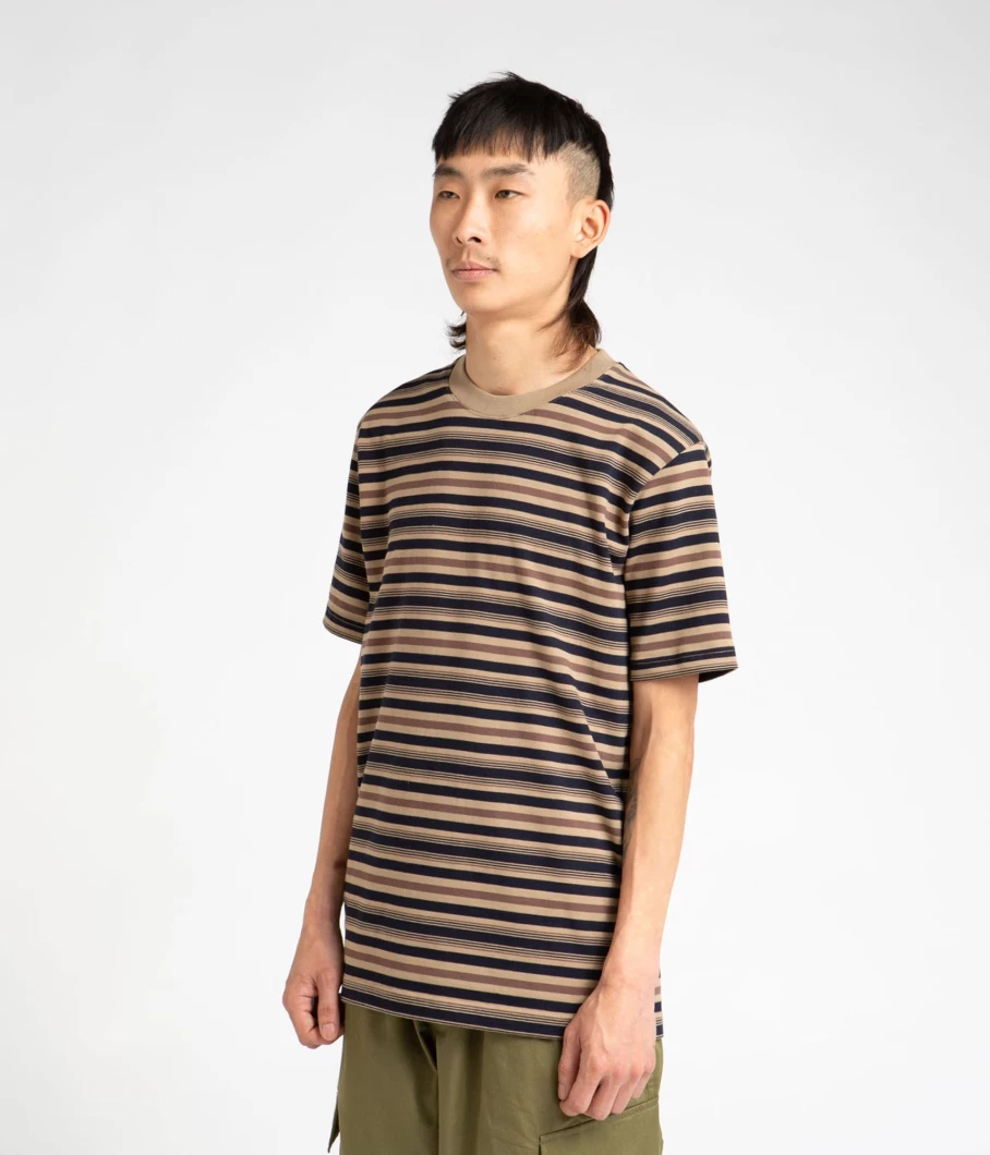 Norse Projects Johannes Multi Stripe T-Shirt for Men - Striped Cotton Tee