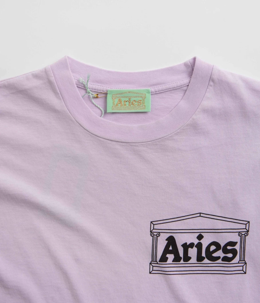 Aries Men's Sunbleached Temple Graphic T-Shirt - Vintage Inspired Cotton Tee