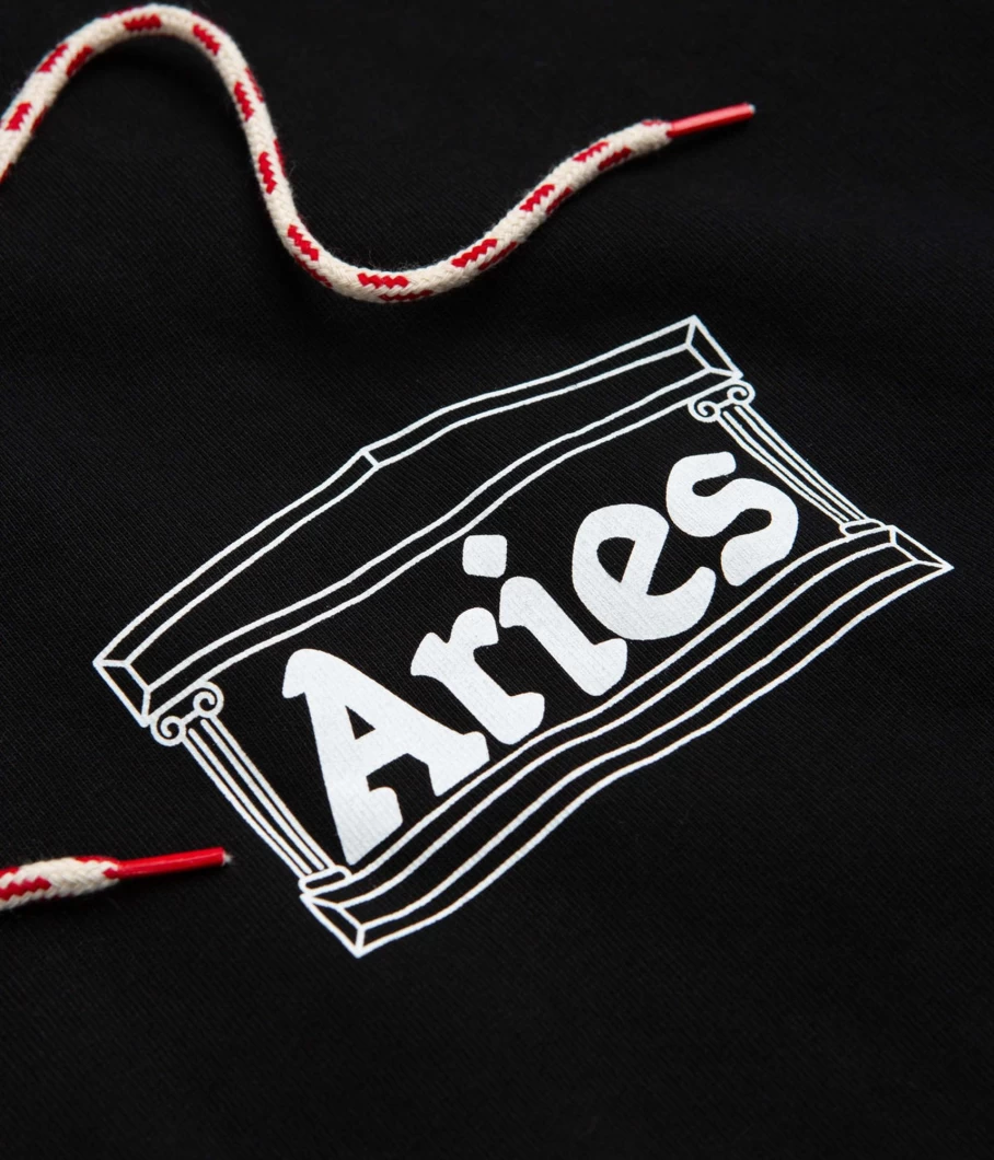 Aries Men's Column Hoodie - Stylish Streetwear Pullover for Men