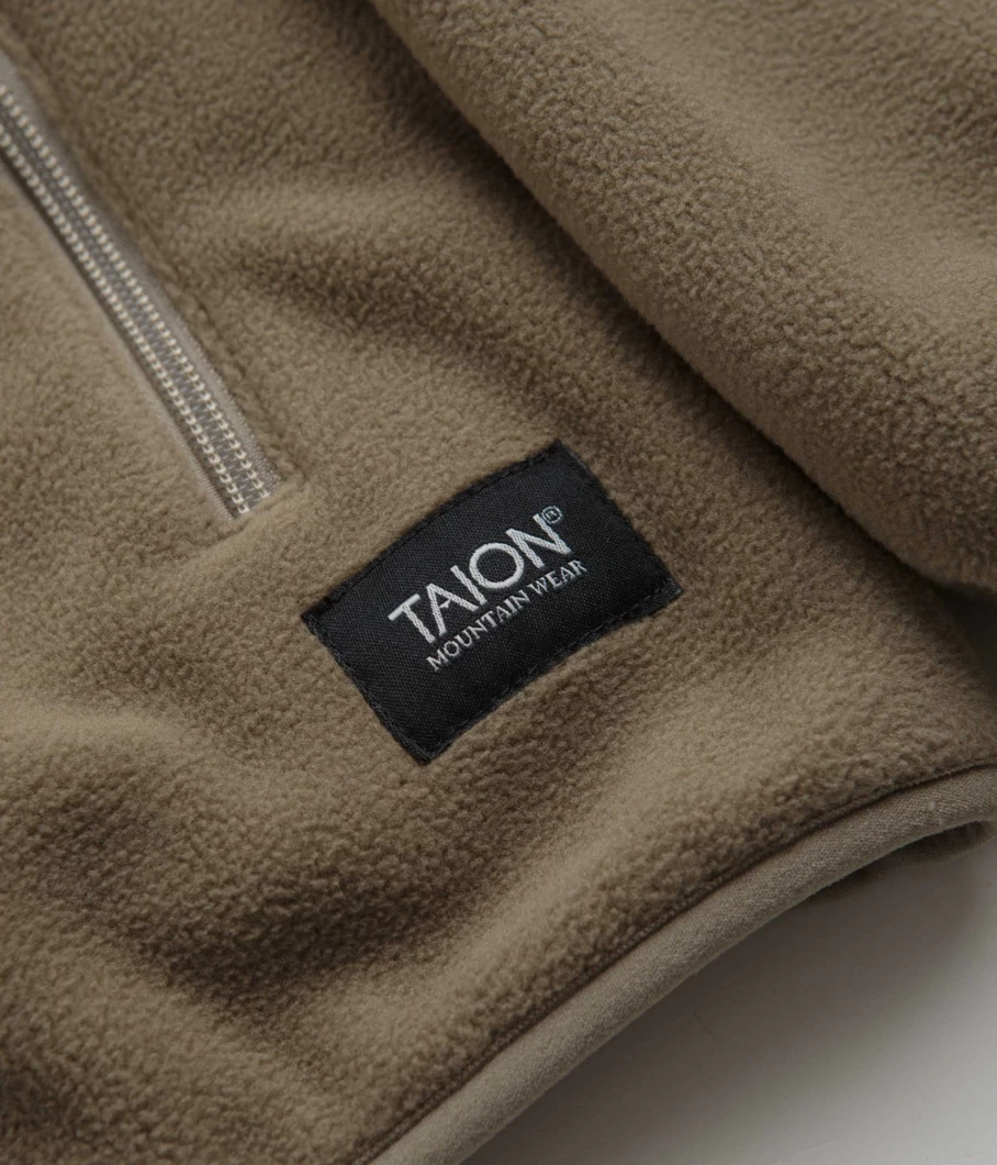 Taion Men's Mountain Freece Down Hooded Jacket - Winter Warm Insulated Outdoor Coat